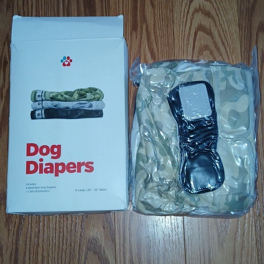 Pet Parents Premium Washable Dog Diapers (3pack) of Female & Male  Sz XL NEW